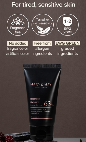 Idebenone Blackberry Intense Cream 100g