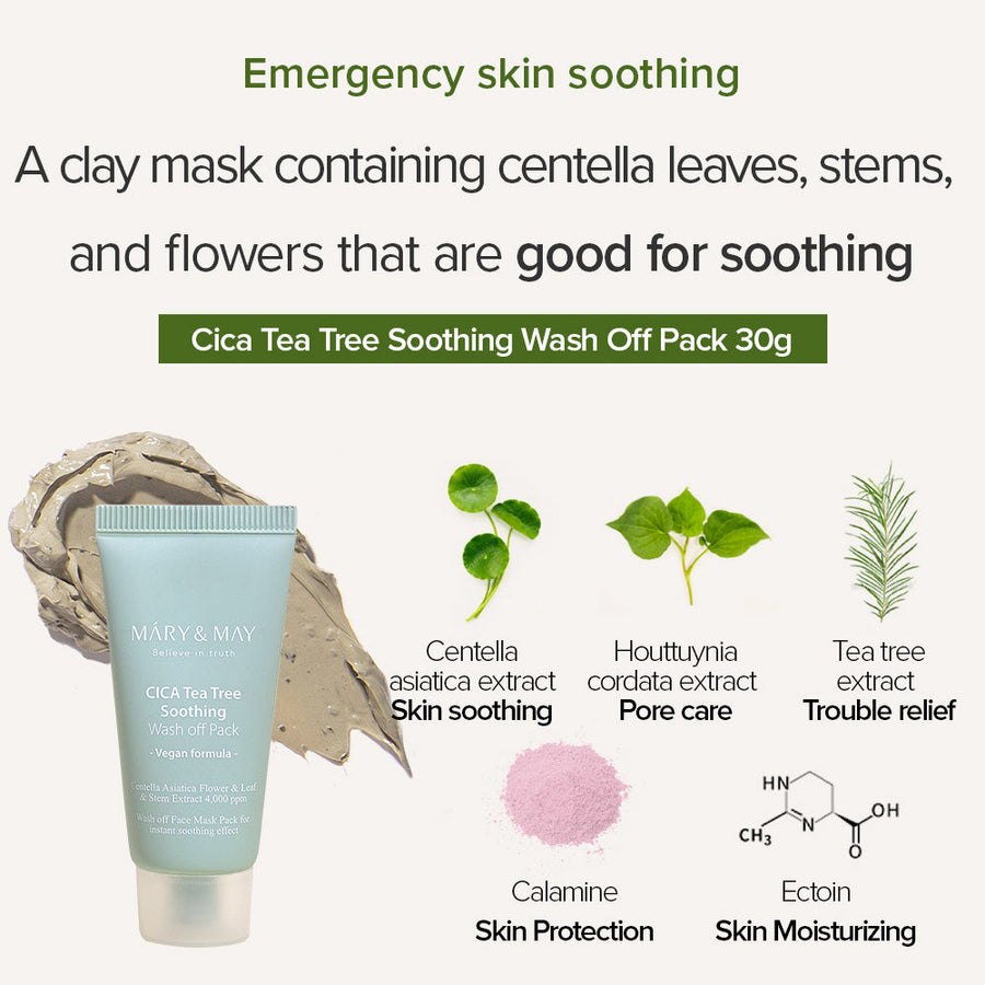 Vegan Wash Off Mask Mini Gift Set (30g x5)