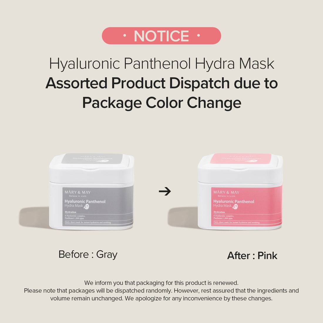 Hyaluronic Panthenol Hydra Mask (30ea)