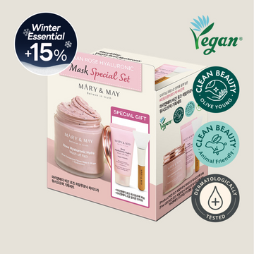 Vegan Rose Hyaluronic Mask Special Set (125g+30g)