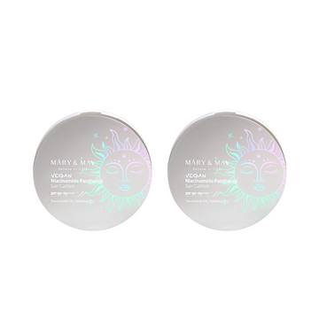 [BOGO] Vegan Niacinamide Panthenol Sun Cushion SPF50+ PA++++ 25g x2EA