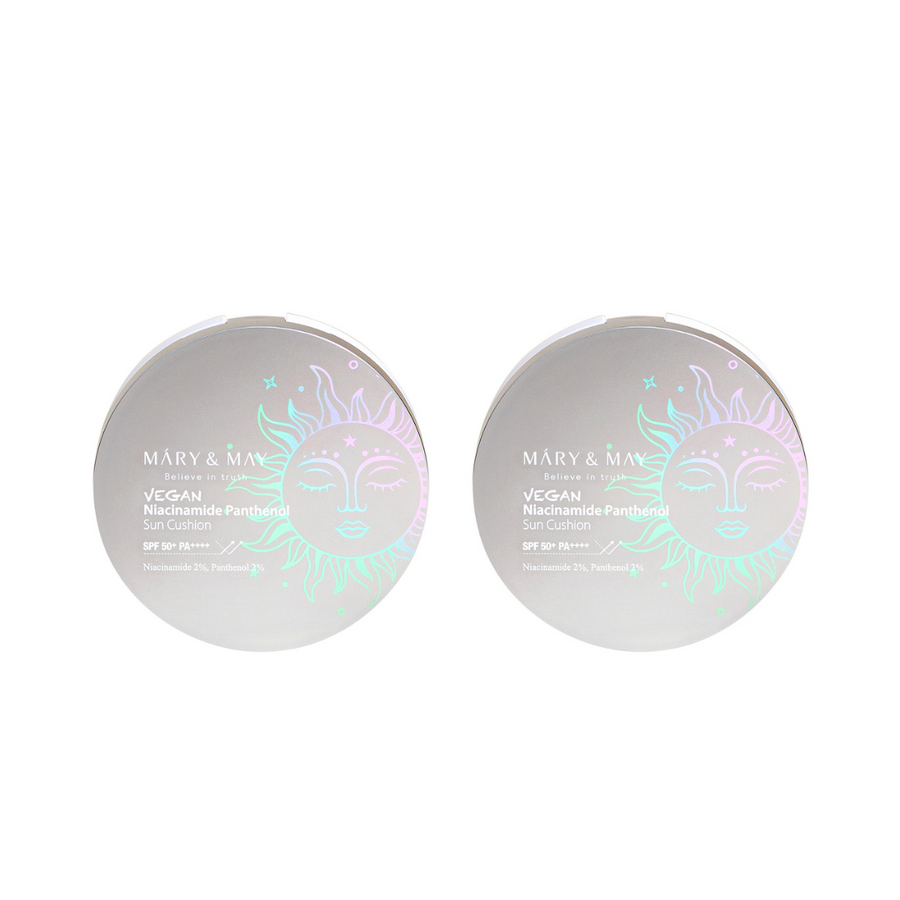 [Set] Vegan Niacinamide Panthenol Sun Cushion SPF50+ PA++++ 25g x 2EA