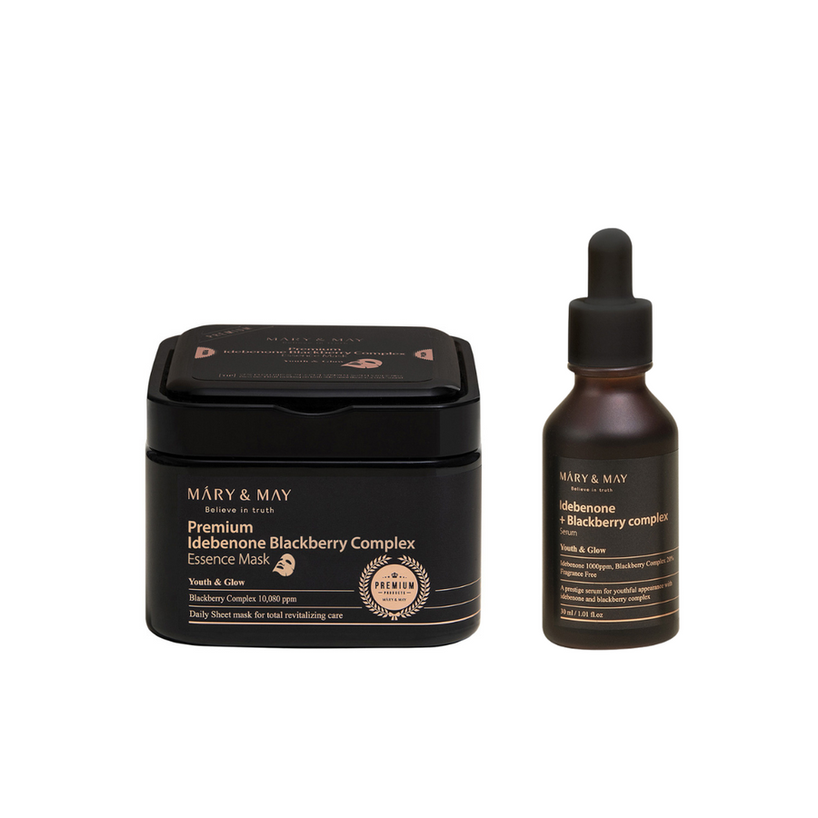 Idebenone + Blackberry Mask & Serum Set