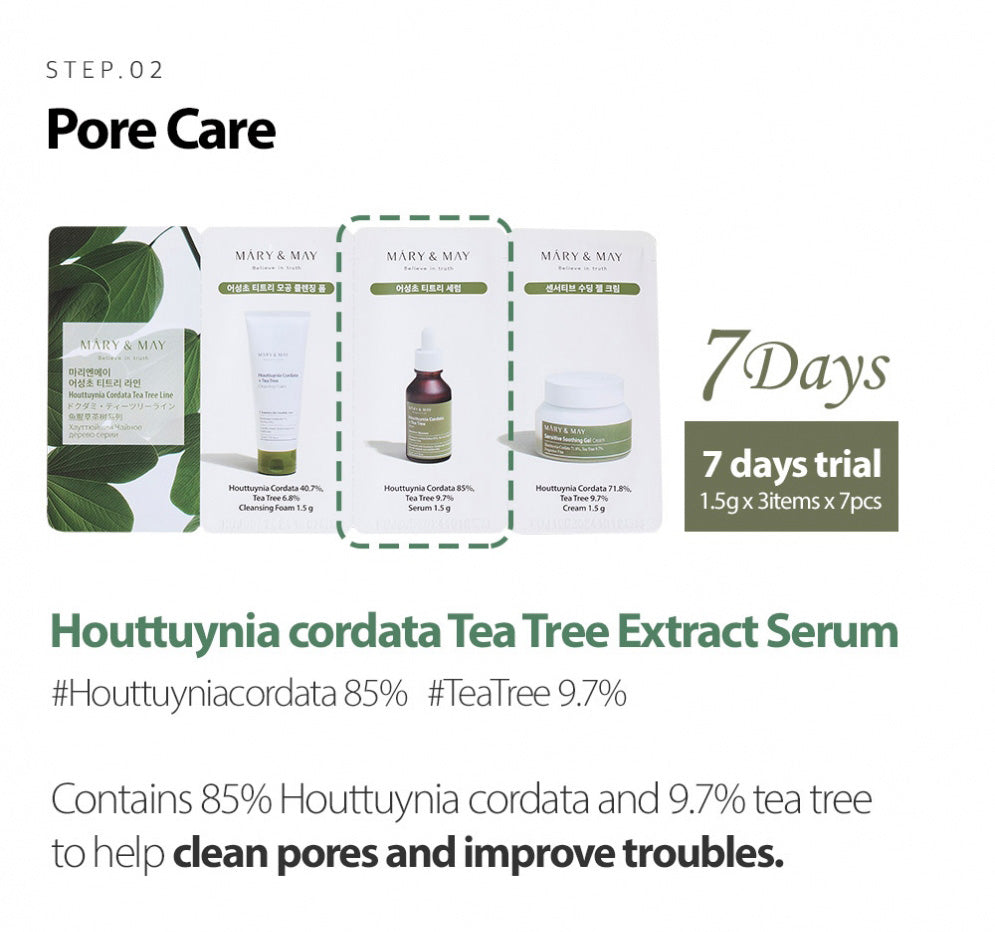 Houttuynia Tea Tree Line 3 Step Sachet Starter Kit (7ea)